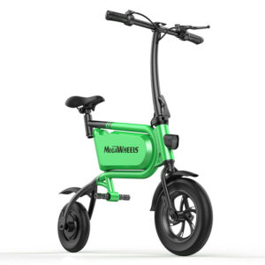 Elektro Scooter, E-Scooter, mit sitz, 36V, 20km/h mit LG Akkus, Bremsen, Tacho klappbar Grün 350W Brushless Motor - 6.0A Akku - 12Zoll Reifen -B06-5