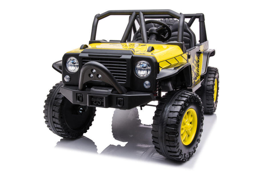 Kinderfahrzeug - Elektro Auto Offroad mit 12V10A Akku und 2x45W Motoren "2-Sitzer Mod. 188" 2,4Ghz+Ledersitz+EVA 1 Kinderfahrzeug - Elektro Auto Offroad mit 12V10A Akku und 2x45W Motoren "2-Sitzer Mod. 188" 2,4Ghz+Ledersitz+EVA