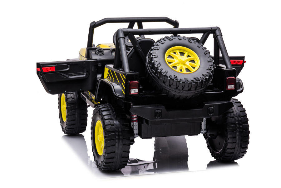 Kinderfahrzeug - Elektro Auto Offroad mit 12V10A Akku und 2x45W Motoren "2-Sitzer Mod. 188" 2,4Ghz+Ledersitz+EVA 10 Kinderfahrzeug - Elektro Auto Offroad mit 12V10A Akku und 2x45W Motoren "2-Sitzer Mod. 188" 2,4Ghz+Ledersitz+EVA – Bild 10