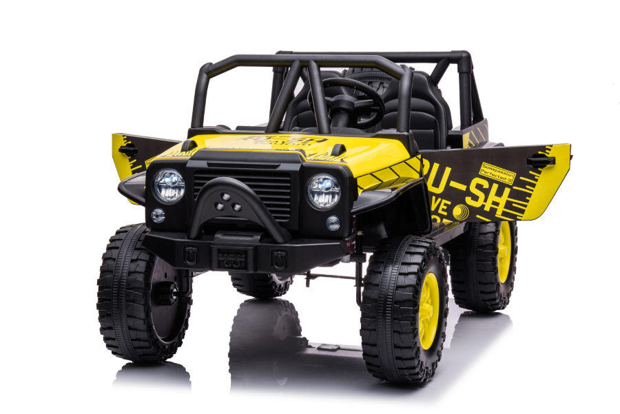 Kinderfahrzeug - Elektro Auto Offroad mit 12V10A Akku und 2x45W Motoren "2-Sitzer Mod. 188" 2,4Ghz+Ledersitz+EVA 9 Kinderfahrzeug - Elektro Auto Offroad mit 12V10A Akku und 2x45W Motoren "2-Sitzer Mod. 188" 2,4Ghz+Ledersitz+EVA – Bild 9