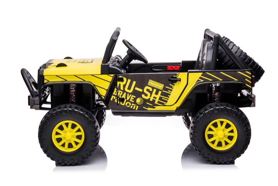 Kinderfahrzeug - Elektro Auto Offroad mit 12V10A Akku und 2x45W Motoren "2-Sitzer Mod. 188" 2,4Ghz+Ledersitz+EVA 8 Kinderfahrzeug - Elektro Auto Offroad mit 12V10A Akku und 2x45W Motoren "2-Sitzer Mod. 188" 2,4Ghz+Ledersitz+EVA – Bild 8
