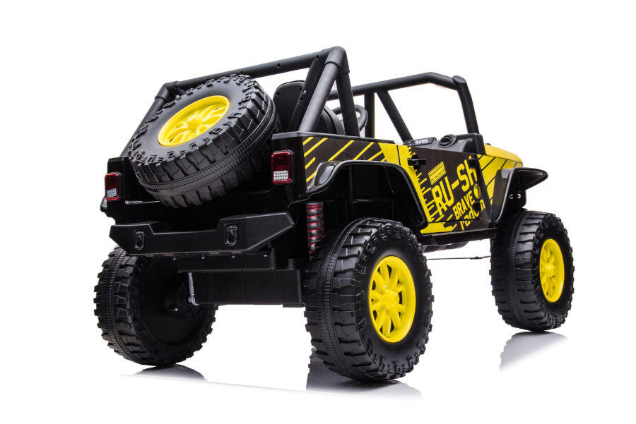 Kinderfahrzeug - Elektro Auto Offroad mit 12V10A Akku und 2x45W Motoren "2-Sitzer Mod. 188" 2,4Ghz+Ledersitz+EVA 3 Kinderfahrzeug - Elektro Auto Offroad mit 12V10A Akku und 2x45W Motoren "2-Sitzer Mod. 188" 2,4Ghz+Ledersitz+EVA – Bild 3