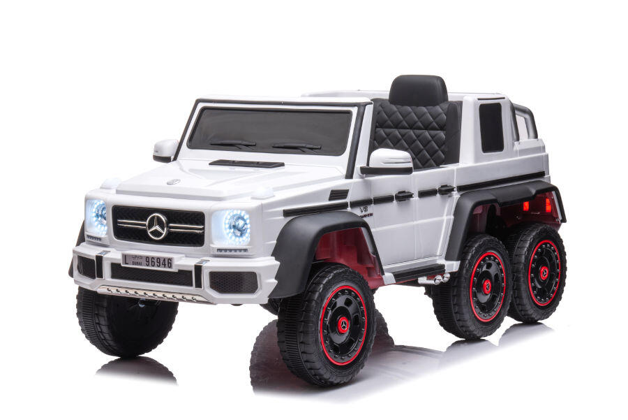 Kinderfahrzeug - Elektro Auto "Mercedes G63 AMG 6x6" - lizenziert - 12V7AH Akku + 2,4Ghz+Ledersitz+EVA 1 Kinderfahrzeug - Elektro Auto "Mercedes G63 AMG 6x6" - lizenziert - 12V7AH Akku + 2,4Ghz+Ledersitz+EVA