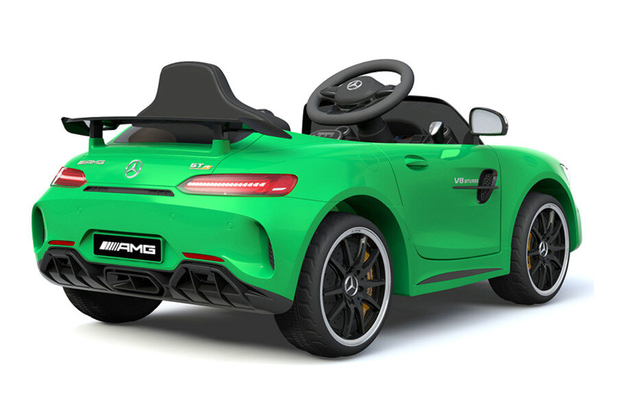 Kinderfahrzeug - Elektro Kinderauto "Mercedes GT R" - lizenziert - 12V4,5AH, 2 Motoren- 2,4Ghz Fernsteuerung, MP3, Ledersitz+EVA-Schwarz (Kopie) 2 Kinderfahrzeug - Elektro Kinderauto "Mercedes GT R" - lizenziert - 12V4,5AH, 2 Motoren- 2,4Ghz Fernsteuerung, MP3, Ledersitz+EVA-Schwarz (Kopie) – Bild 2
