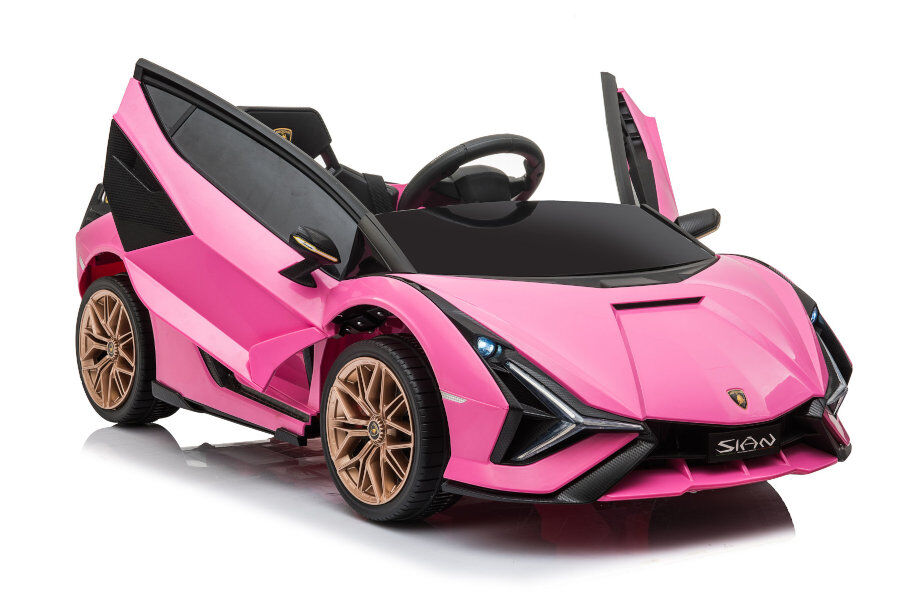 Elektro Kinderauto "Lamborghini Sian" - lizenziert - 12V Akku, 2 Motoren- 2,4Ghz Fernsteuerung, MP3, Ledersitz+EVA-Pink/Rosa 1 Elektro Kinderauto "Lamborghini Sian" - lizenziert - 12V Akku, 2 Motoren- 2,4Ghz Fernsteuerung, MP3, Ledersitz+EVA-Pink/Rosa