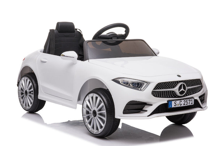 Kinder Elektroauto "Mercedes CLS350" - lizenziert - 12V, 2 Motoren- 2,4Ghz Fernsteuerung, MP3, Ledersitz+EVA-Weiss 1 Kinder Elektroauto "Mercedes CLS350" - lizenziert - 12V, 2 Motoren- 2,4Ghz Fernsteuerung, MP3, Ledersitz+EVA-Weiss