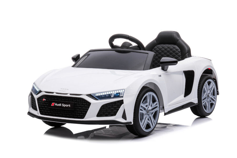Kinderfahrzeug - Elektro Auto "Audi R8 Spyder" - lizenziert - 12V7AH Akku und 2 Motoren- 2,4Ghz + MP3 + Leder + EVA-Weiss 1 Kinderfahrzeug - Elektro Auto "Audi R8 Spyder" - lizenziert - 12V7AH Akku und 2 Motoren- 2,4Ghz + MP3 + Leder + EVA-Weiss