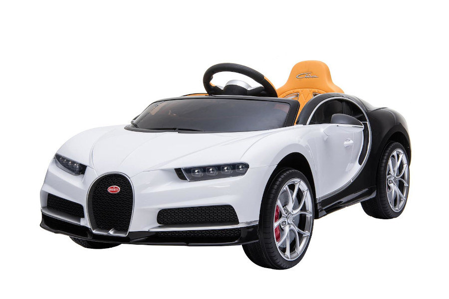 Kinderfahrzeug - Elektro Auto "Bugatti Chiron" - lizenziert - 12V7AH, 2 Motoren- 2,4Ghz Fernsteuerung, MP3, Ledersitz+EVA-Weiss 1 Kinderfahrzeug - Elektro Auto "Bugatti Chiron" - lizenziert - 12V7AH, 2 Motoren- 2,4Ghz Fernsteuerung, MP3, Ledersitz+EVA-Weiss