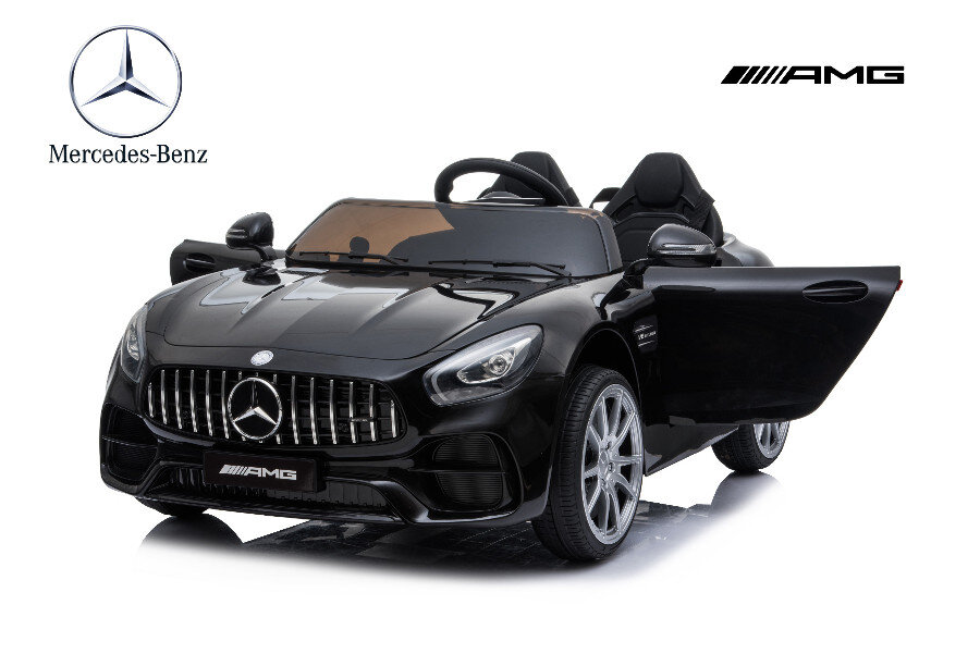 Kinderfahrzeug - Elektro Auto "Mercedes AMG GT Doppelsitzer M" - lizenziert - 12V, 2 Motoren- 2,4Ghz, MP3, Ledersitz+EVA-Schwarz 1 Kinderfahrzeug - Elektro Auto "Mercedes AMG GT Doppelsitzer M" - lizenziert - 12V, 2 Motoren- 2,4Ghz, MP3, Ledersitz+EVA-Schwarz