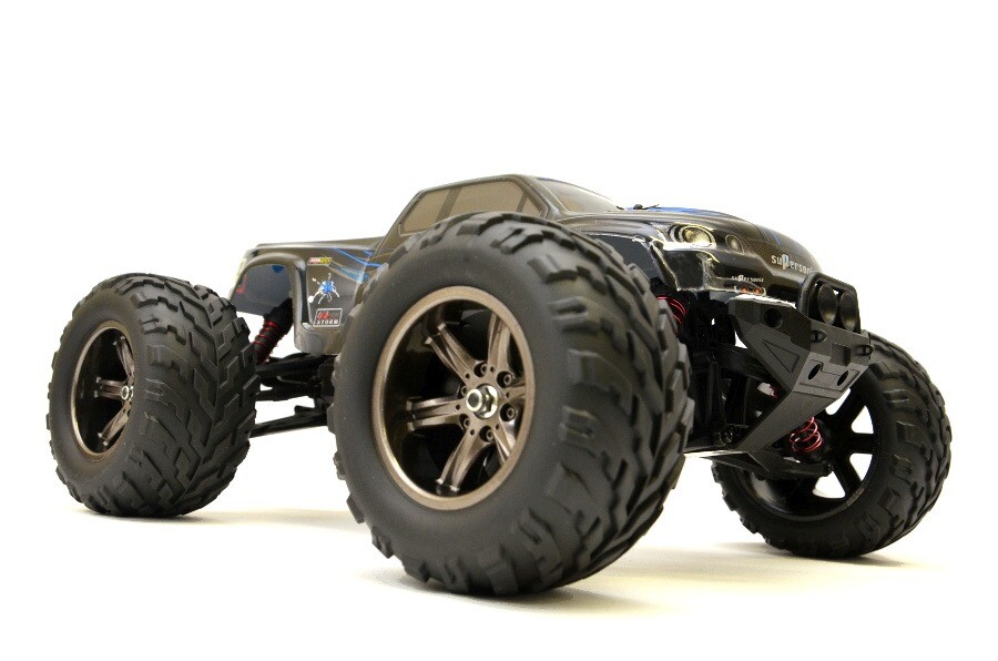 RC Monster Truck "Challenger Turbo" 1:12, 2.4Ghz, 40+ km/h - Voll Proportional - blau 1 RC Monster Truck "Challenger Turbo" 1:12, 2.4Ghz, 40+ km/h - Voll Proportional - blau