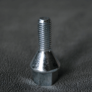 Radschraube M10 x 1,5 x 24 mm Kegelbund 60° SW19 Silber verzinkt