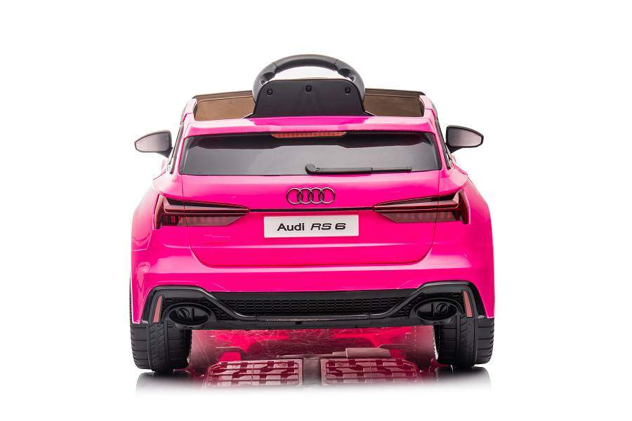 Elektro Kinderfahrzeug - Audi RS6 - lizenziert - 12V7AH Akku und 2 Motoren- 2,4Ghz + MP3 + Leder + EVA -Pink 7 Elektro Kinderfahrzeug - Audi RS6 - lizenziert - 12V7AH Akku und 2 Motoren- 2,4Ghz + MP3 + Leder + EVA -Pink – Bild 7