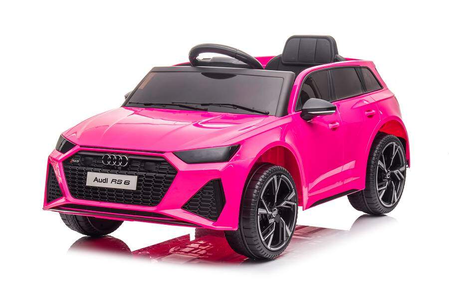 Elektro Kinderfahrzeug - Audi RS6 - lizenziert - 12V7AH Akku und 2 Motoren- 2,4Ghz + MP3 + Leder + EVA -Pink 4 Elektro Kinderfahrzeug - Audi RS6 - lizenziert - 12V7AH Akku und 2 Motoren- 2,4Ghz + MP3 + Leder + EVA -Pink – Bild 4