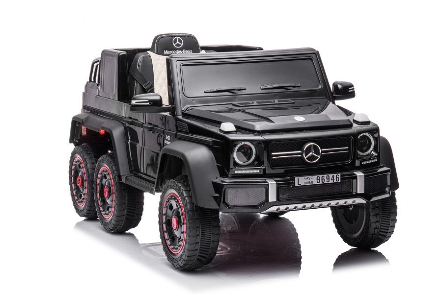 Elektro Kinderfahrzeug - "Mercedes G63 AMG 6x6" - mit Lizenz - 12V7AH Akku + 2,4Ghz+Ledersitz+EVA-Schwarz 7 Elektro Kinderfahrzeug - "Mercedes G63 AMG 6x6" - mit Lizenz - 12V7AH Akku + 2,4Ghz+Ledersitz+EVA-Schwarz – Bild 7