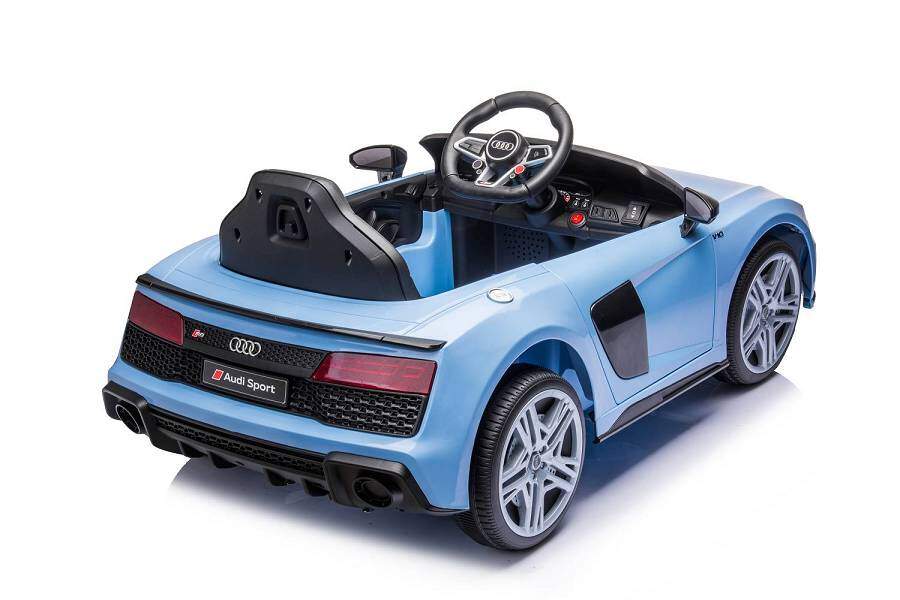 Kinderfahrzeug - Elektro Auto "Audi R8 Spyder" - lizenziert - 12V7AH Akku und 2 Motoren- 2,4Ghz + MP3 + Leder + EVA-Blau 3 Kinderfahrzeug - Elektro Auto "Audi R8 Spyder" - lizenziert - 12V7AH Akku und 2 Motoren- 2,4Ghz + MP3 + Leder + EVA-Blau – Bild 3