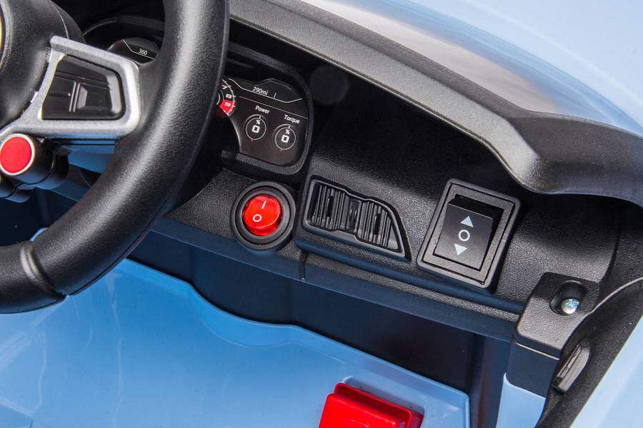 Kinderfahrzeug - Elektro Auto "Audi R8 Spyder" - lizenziert - 12V7AH Akku und 2 Motoren- 2,4Ghz + MP3 + Leder + EVA-Blau 4 Kinderfahrzeug - Elektro Auto "Audi R8 Spyder" - lizenziert - 12V7AH Akku und 2 Motoren- 2,4Ghz + MP3 + Leder + EVA-Blau – Bild 4