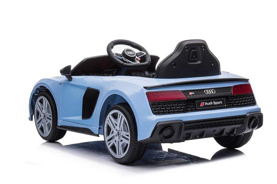 Kinderfahrzeug - Elektro Auto "Audi R8 Spyder" - lizenziert - 12V7AH Akku und 2 Motoren- 2,4Ghz + MP3 + Leder + EVA-Blau 7 Kinderfahrzeug - Elektro Auto "Audi R8 Spyder" - lizenziert - 12V7AH Akku und 2 Motoren- 2,4Ghz + MP3 + Leder + EVA-Blau – Bild 7