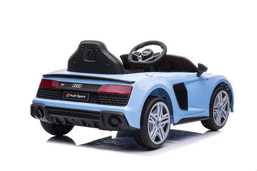 Kinderfahrzeug - Elektro Auto "Audi R8 Spyder" - lizenziert - 12V7AH Akku und 2 Motoren- 2,4Ghz + MP3 + Leder + EVA-Blau 12 Kinderfahrzeug - Elektro Auto "Audi R8 Spyder" - lizenziert - 12V7AH Akku und 2 Motoren- 2,4Ghz + MP3 + Leder + EVA-Blau – Bild 12
