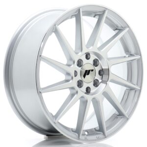 JR WHEELS JR22 17x7 ET40 5x100/114 Silver Machined Face