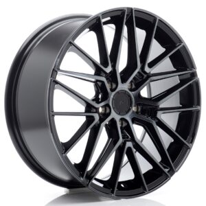 JR WHEELS JR38 18x8 ET42 5x112 Black Machined w/ Tinted Face