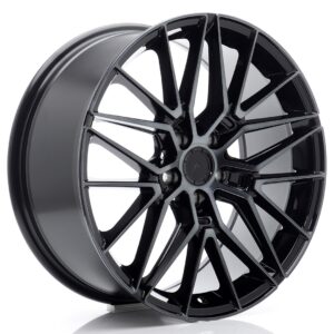 JR WHEELS JR38 19x8 ET40 5x112 Black Machined w/ Tinted Face