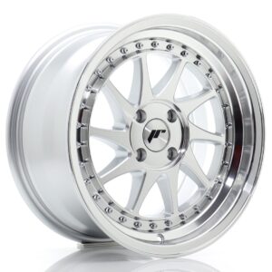 JR WHEELS JR26 16x8 ET30 4x100 Silver Machined Face