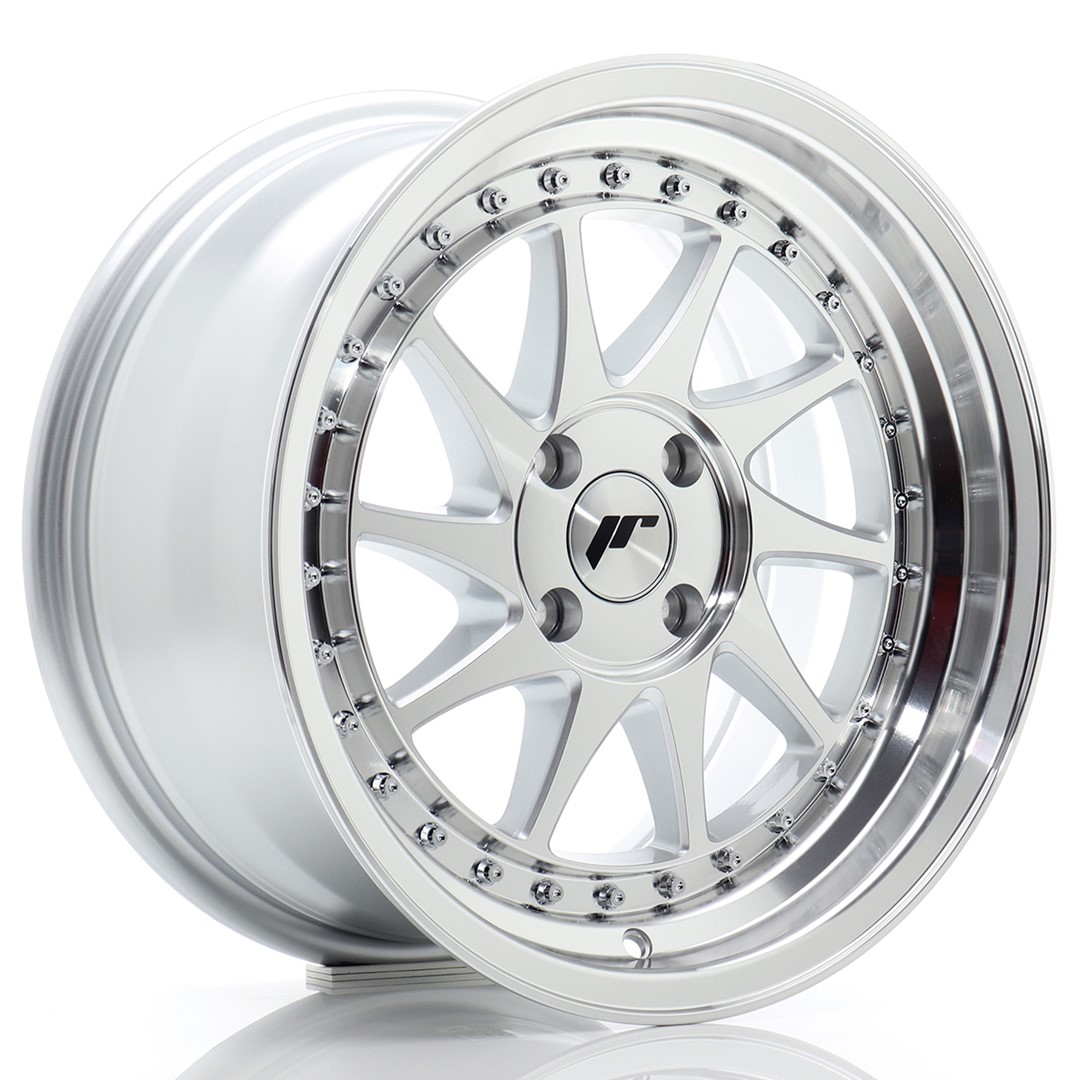 JR WHEELS JR26 16x8 ET30 4x100 Silver Machined Face 1 JR WHEELS JR26 16x8 ET30 4x100 Silver Machined Face