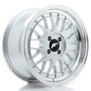 JR WHEELS JR23 16x8 ET35 4x100 Hyper Silver w/ Machined Lip