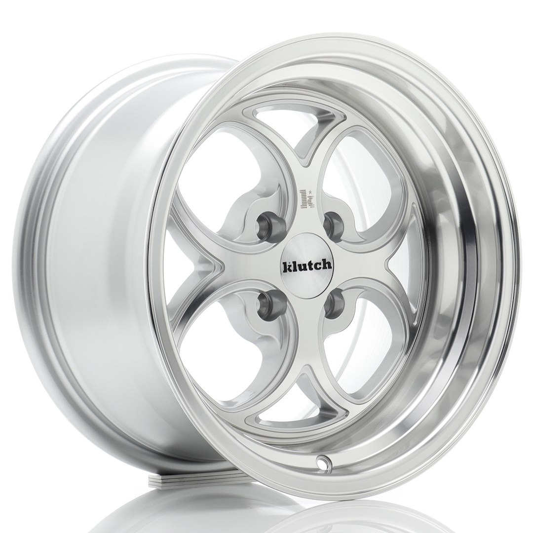 Klutch SL2 16x8 ET10 4x100 Silver Machined Face 1 Klutch SL2 16x8 ET10 4x100 Silver Machined Face