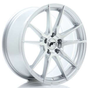 JR WHEELS JR21 18x8 ET40 5x112 Silver Machined Face